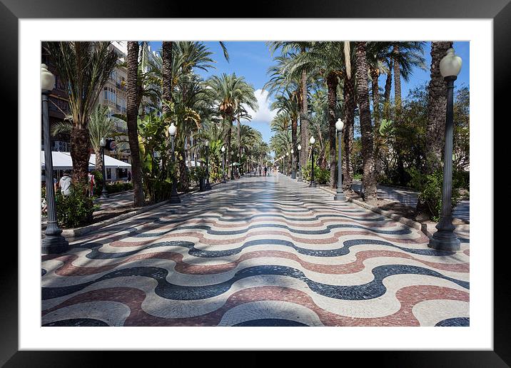  Alicante wavy pavement Framed Mounted Print by Leighton Collins