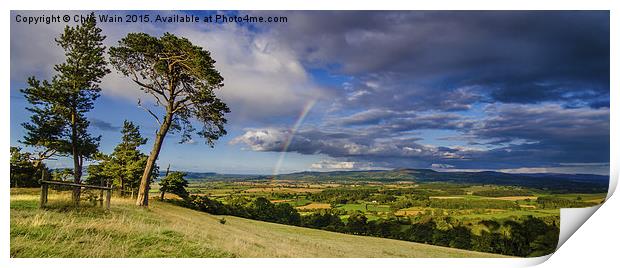  Rainbow View Print by Black Key Photography