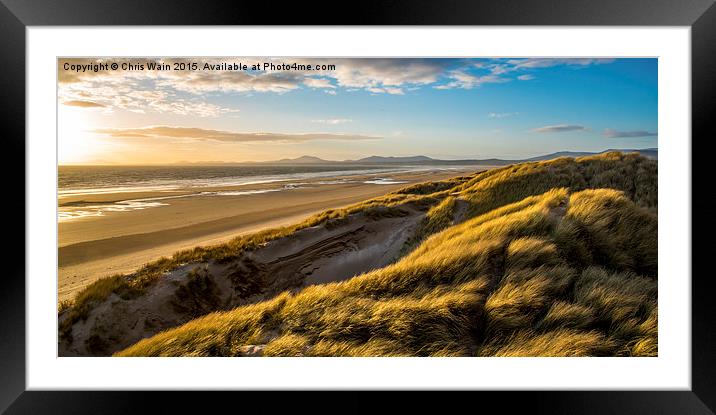  Harlech Dunes Framed Mounted Print by Black Key Photography