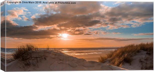  Harlech Dunes at Sunset Canvas Print by Black Key Photography