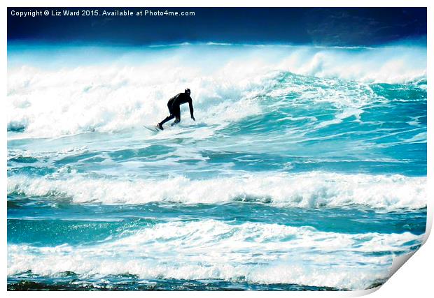  Surfs up Print by Liz Ward