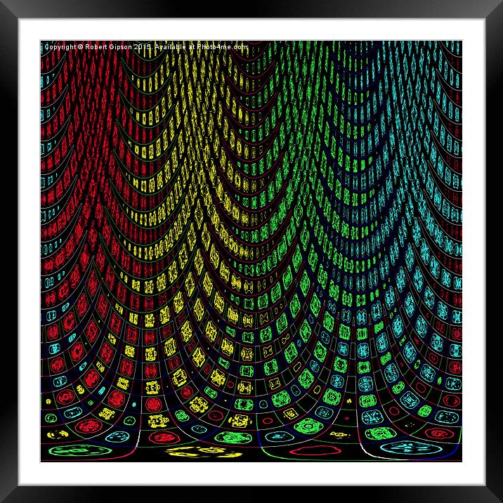  Curtains in abstract Framed Mounted Print by Robert Gipson