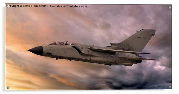  Panavia A-200 Tornado at Sunset Acrylic by Steve H Clark
