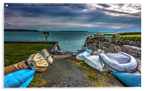  Boats waiting to go, Aberdovey. Acrylic by Black Key Photography