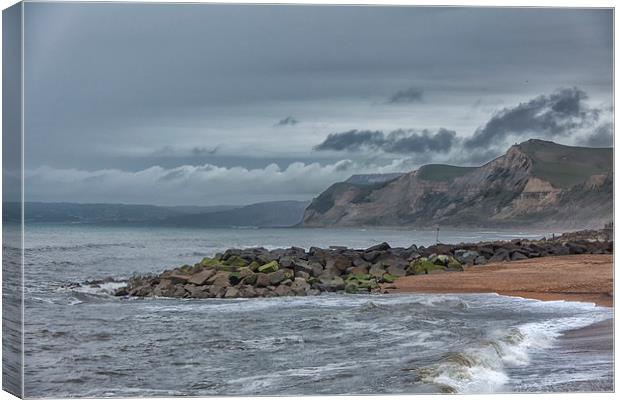  Breakwater. Canvas Print by Mark Godden