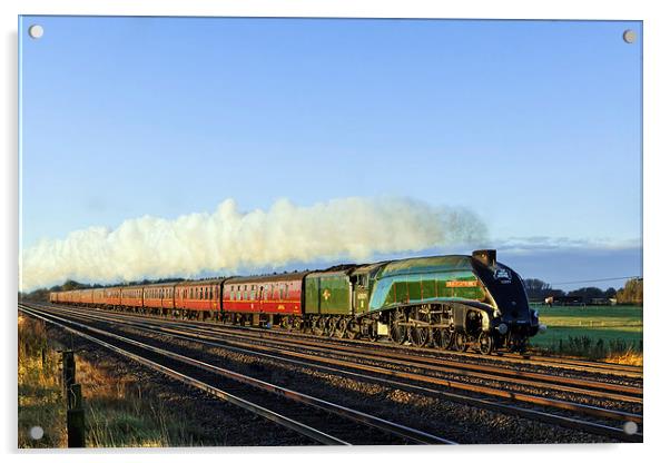  The Jubilee Requiem speeds North. Acrylic by Ian Duffield