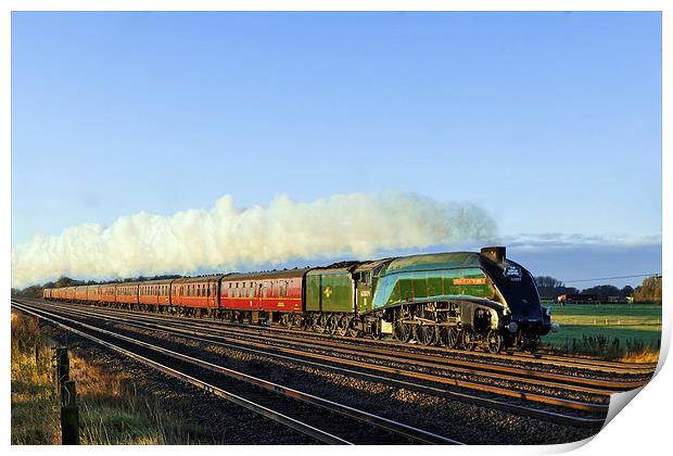  The Jubilee Requiem speeds North. Print by Ian Duffield