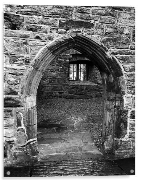 Donegal Castle Door Acrylic by Larry Pegram