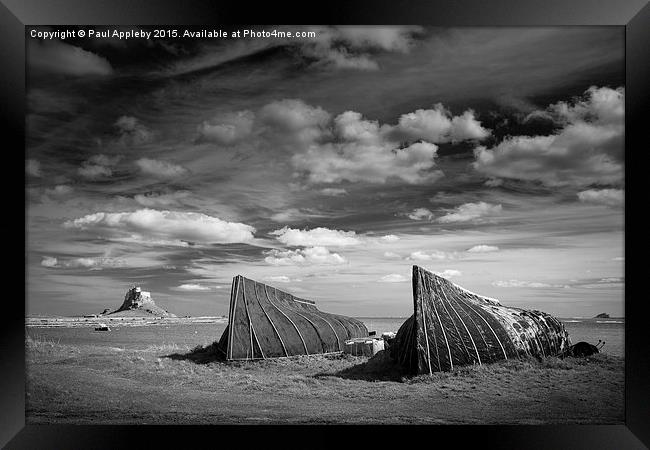  Iconic Lindisfarne, Northumberland Framed Print by Paul Appleby