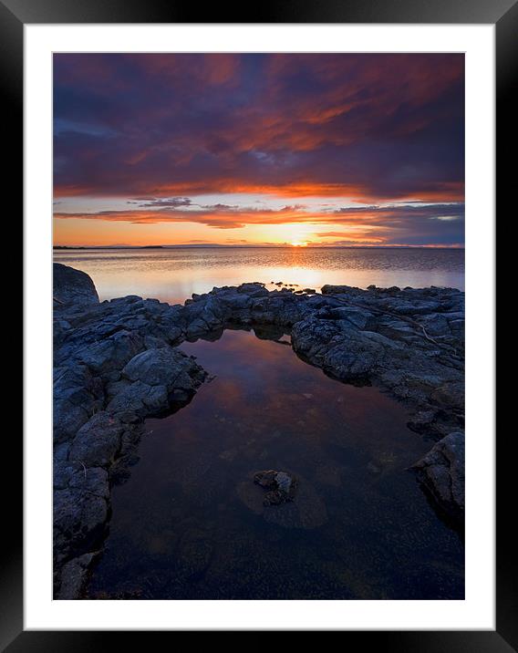 Scarlet Pools Framed Mounted Print by Mike Dawson