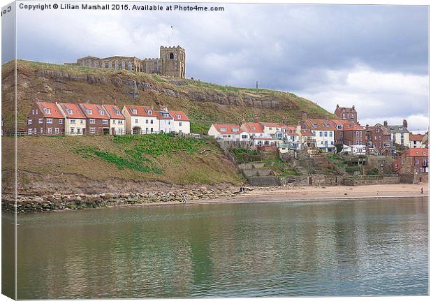  East cliff . Whitby. Canvas Print by Lilian Marshall