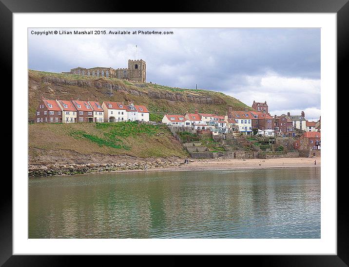  East cliff . Whitby. Framed Mounted Print by Lilian Marshall