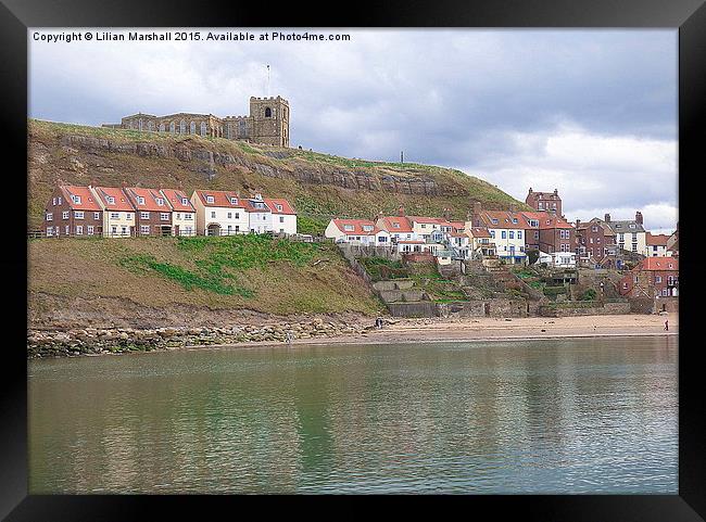  East cliff . Whitby. Framed Print by Lilian Marshall