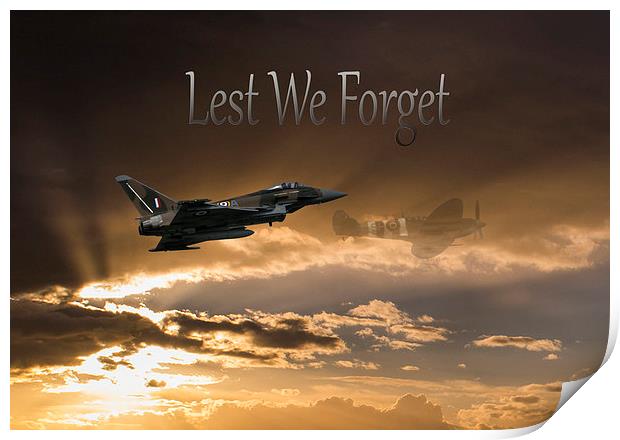 Lest We Forget Print by Stephen Ward