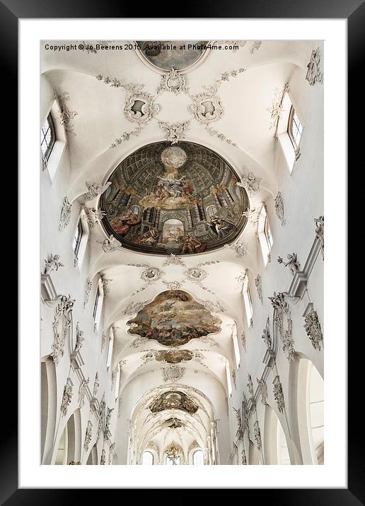 church ceiling Framed Mounted Print by Jo Beerens