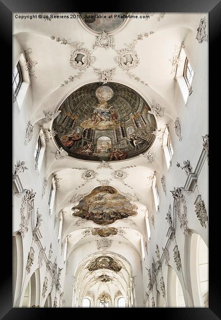 church ceiling Framed Print by Jo Beerens