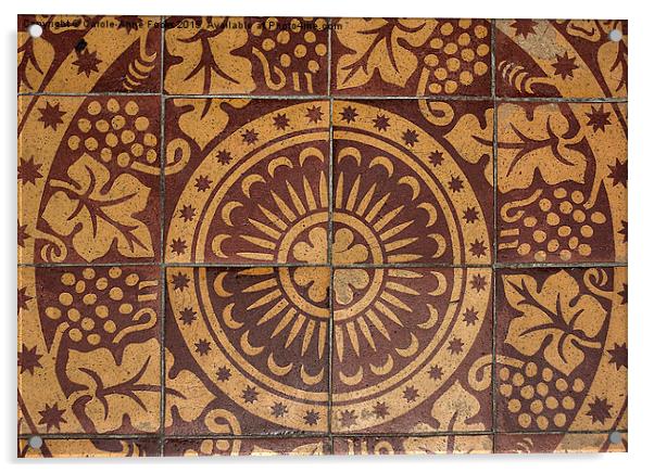  Floor Tiles Acrylic by Carole-Anne Fooks