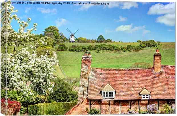  Turville and Cobstone Mill Canvas Print by Colin Williams Photography