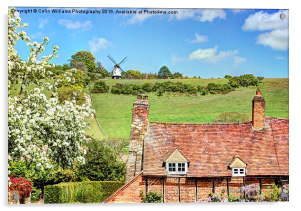  Turville and Cobstone Mill Acrylic by Colin Williams Photography