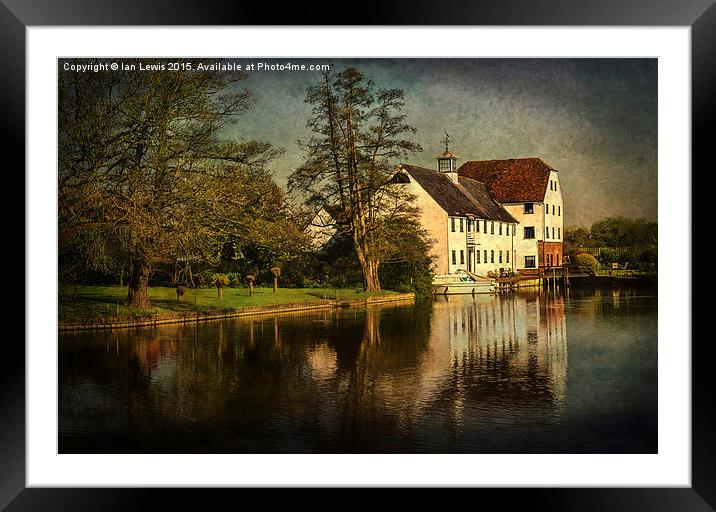  The Mill at Hambleden Framed Mounted Print by Ian Lewis