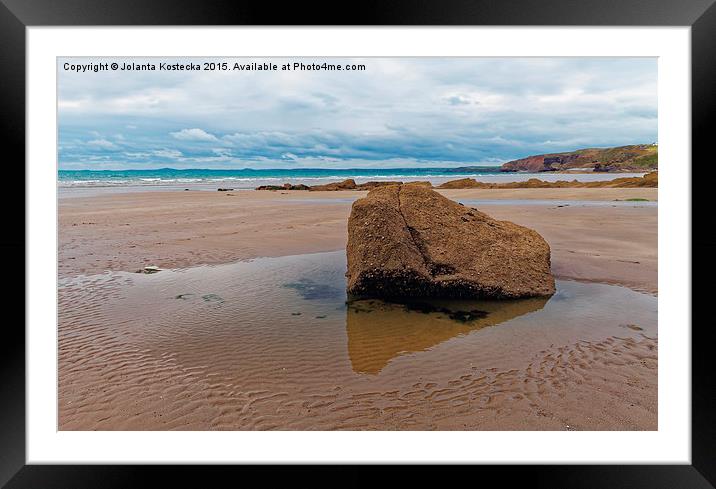  Empty beach Framed Mounted Print by Jolanta Kostecka