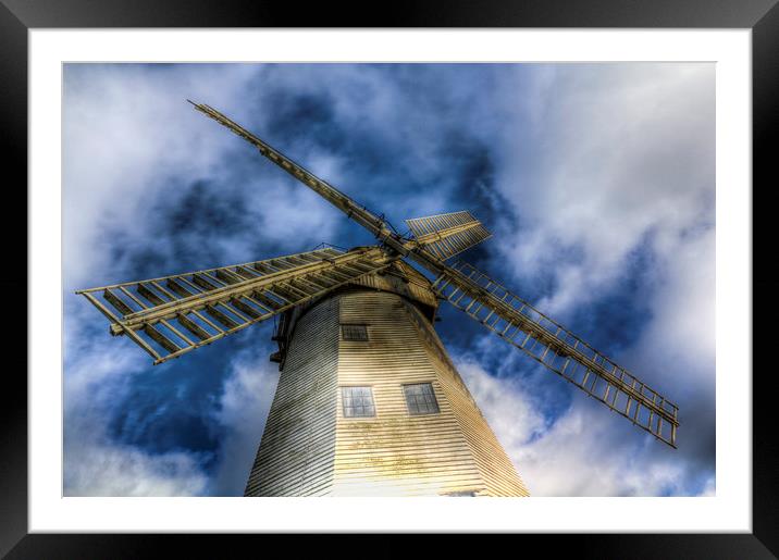 Upminster Windmill Essex Framed Mounted Print by David Pyatt