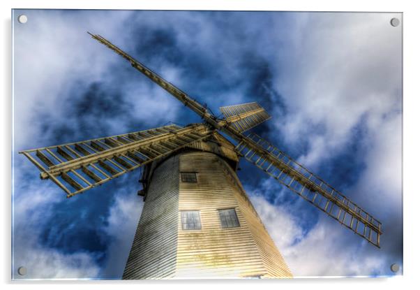 Upminster Windmill Essex Acrylic by David Pyatt