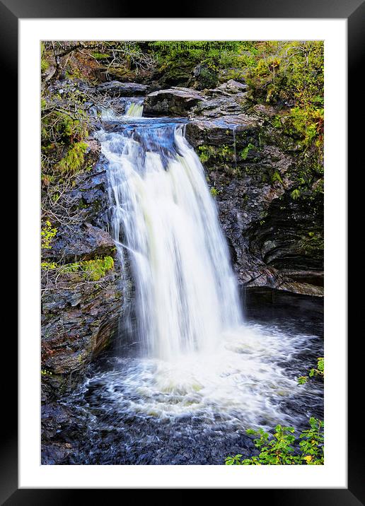 The Falls of Falloch Framed Mounted Print by Jane Braat