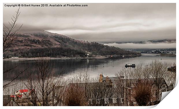  Loch Long Scotland Print by Gilbert Hurree