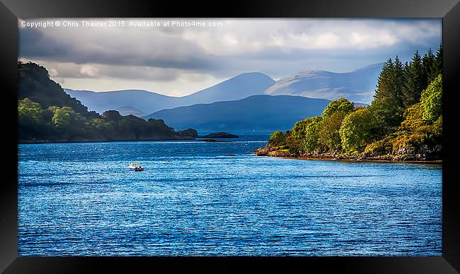Looking to the Isle of Mull 3  Framed Print by Chris Thaxter