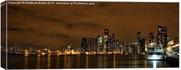 Chicago panorama Canvas Print by Matthew Bates