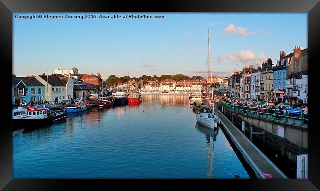  Weymouth Harbour Framed Print by Stephen Cocking