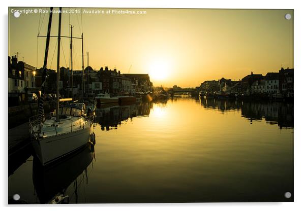  Weymouth Gold  Acrylic by Rob Hawkins