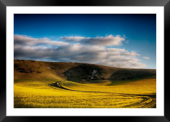  The Long Man Framed Mounted Print by Phil Clements