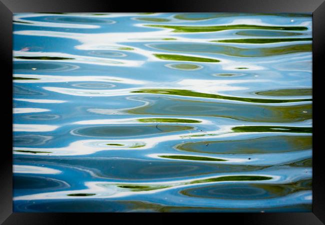  abstract ripples Framed Print by Brent Olson