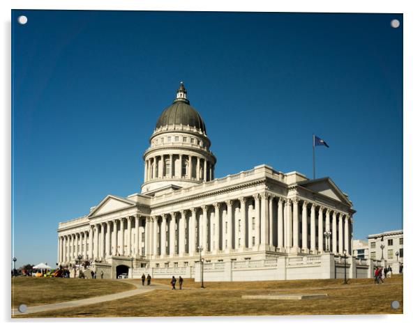  Utah State Capitol Building Acrylic by Brent Olson