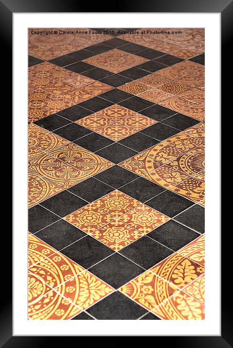  Floor Tiles Framed Mounted Print by Carole-Anne Fooks