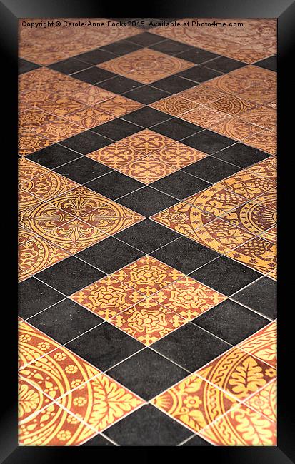  Floor Tiles Framed Print by Carole-Anne Fooks