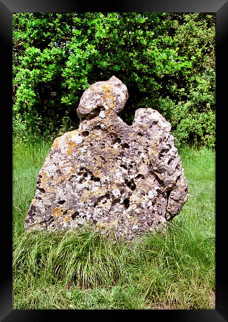  Rollright Stone Framed Print by Carole-Anne Fooks