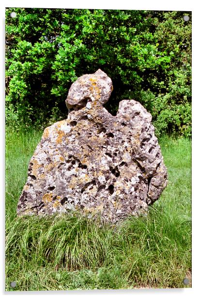  Rollright Stone Acrylic by Carole-Anne Fooks