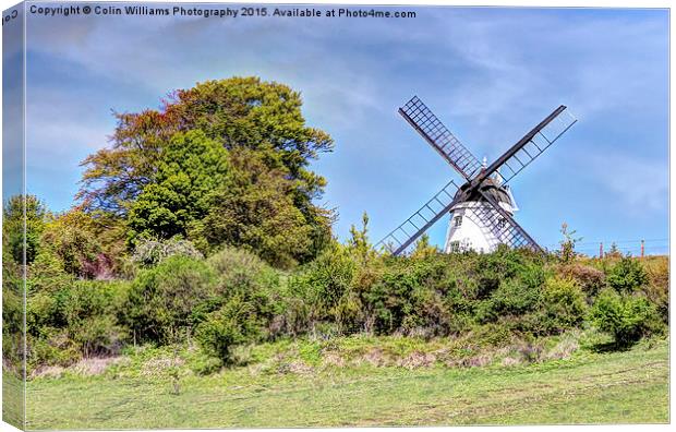  Cobstone Windmill overlooking Turville Canvas Print by Colin Williams Photography