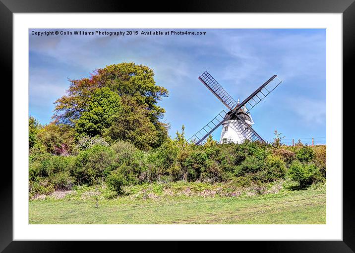  Cobstone Windmill overlooking Turville Framed Mounted Print by Colin Williams Photography