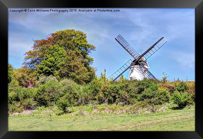  Cobstone Windmill overlooking Turville Framed Print by Colin Williams Photography