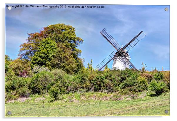  Cobstone Windmill overlooking Turville Acrylic by Colin Williams Photography
