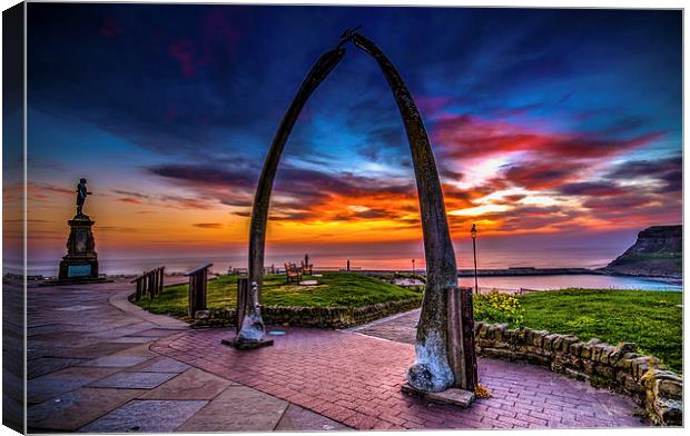 whitby  whale bones  Canvas Print by stephen king