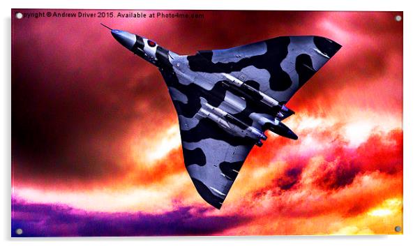  Vulcan Sunset Acrylic by Andrew Driver