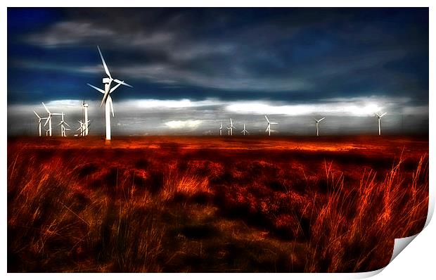  Wind Farm Print by Jim Moran