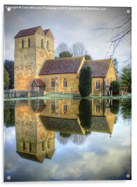  The Parish Church of St Bartholomew Fingest Acrylic by Colin Williams Photography