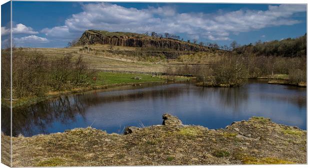  Milecastle 45 (Walltown) Hadrians Wall Canvas Print by Peter Stuart