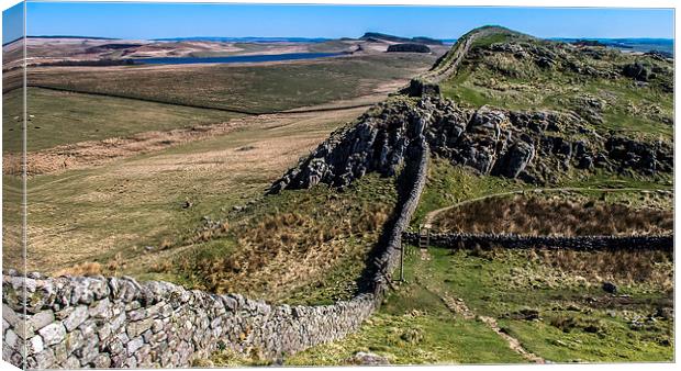  Hadrians Wall Canvas Print by Peter Stuart